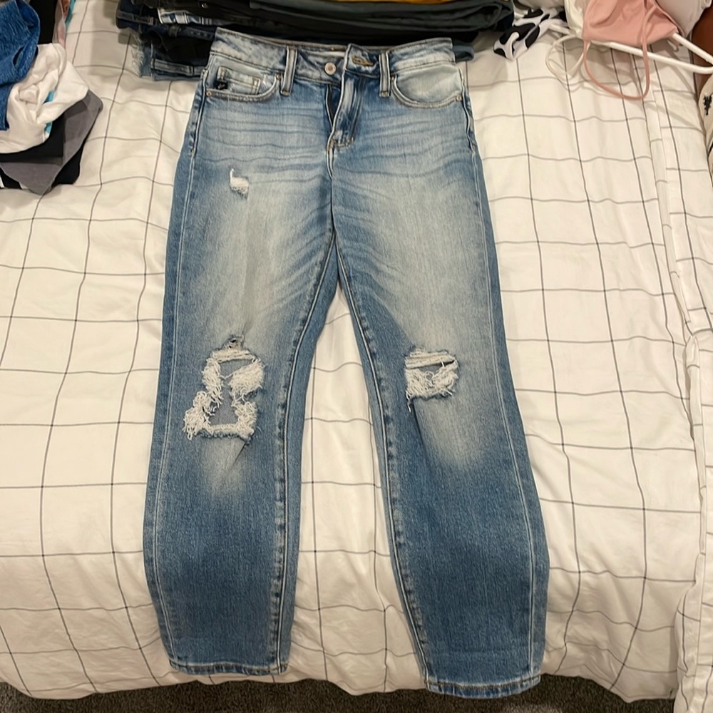 Blue mom jeans